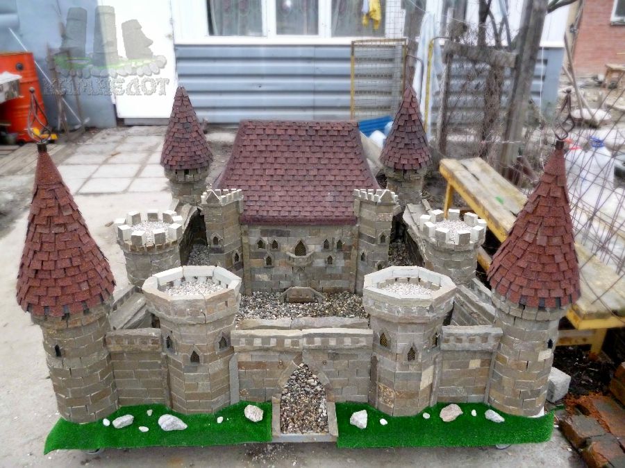 Поделки замки из камней своими 77