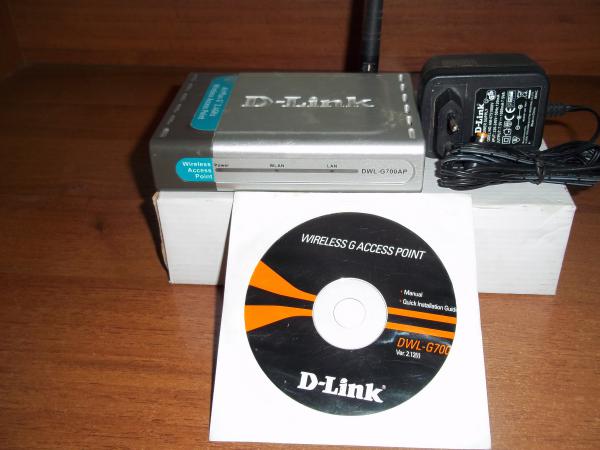 Высокоскоростная точка доступа к интернет D-Link DWL-G700AP